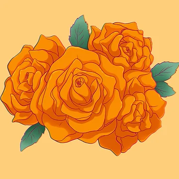 Artwork thumbnail, Orange Rose by Reecevr