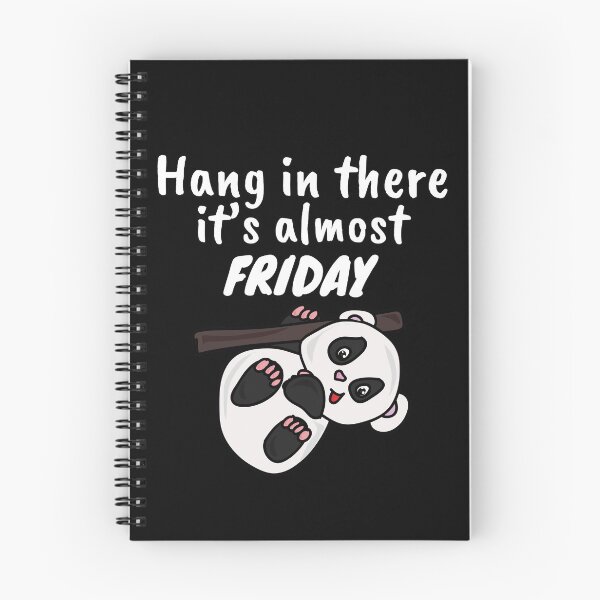 Item preview, Hang In There It's Almost Friday - Cute Panda designed and sold by Sansmalice.