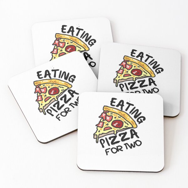 Item preview, Eating Pizza for Two Mother Pregnant Eating Lover of Pizza Baby Maternity designed and sold by Emerg-Apparel.