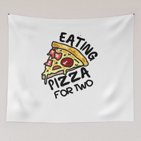 Item preview, Eating Pizza for Two Mother Pregnant Eating Lover of Pizza Baby Maternity designed and sold by Emerg-Apparel.