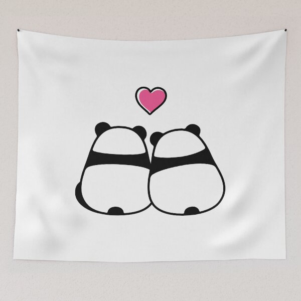 Item preview, Cute Panda Couple designed and sold by kalud-zoldyck.