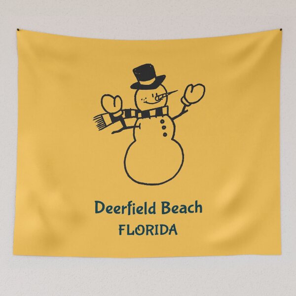 Item preview, Deerfield Beach Florida Snowman designed and sold by Taumaturgo.