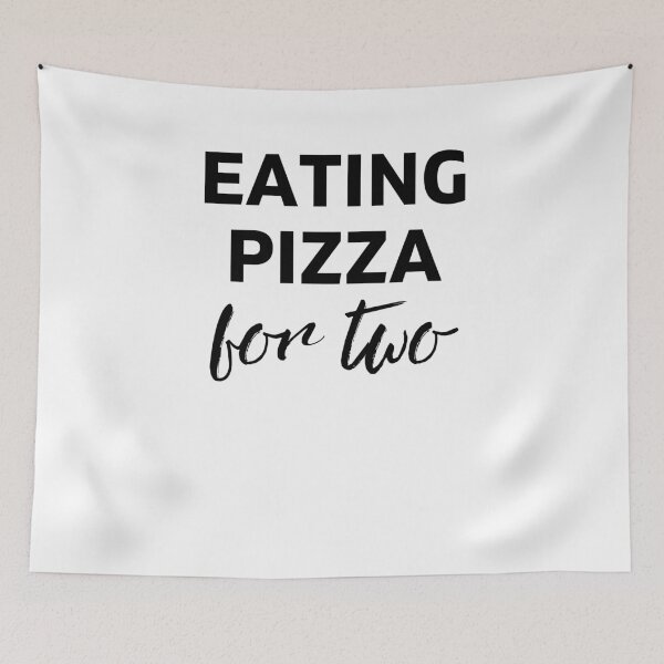 Item preview, Eating Pizza for Two Mother Pregnant Eating Lover of Pizza Baby Maternity designed and sold by Emerg-Apparel.