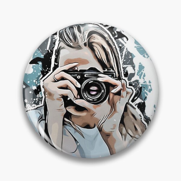 Item preview, Woman Photographer Illustration designed and sold by OneCreativeLab.