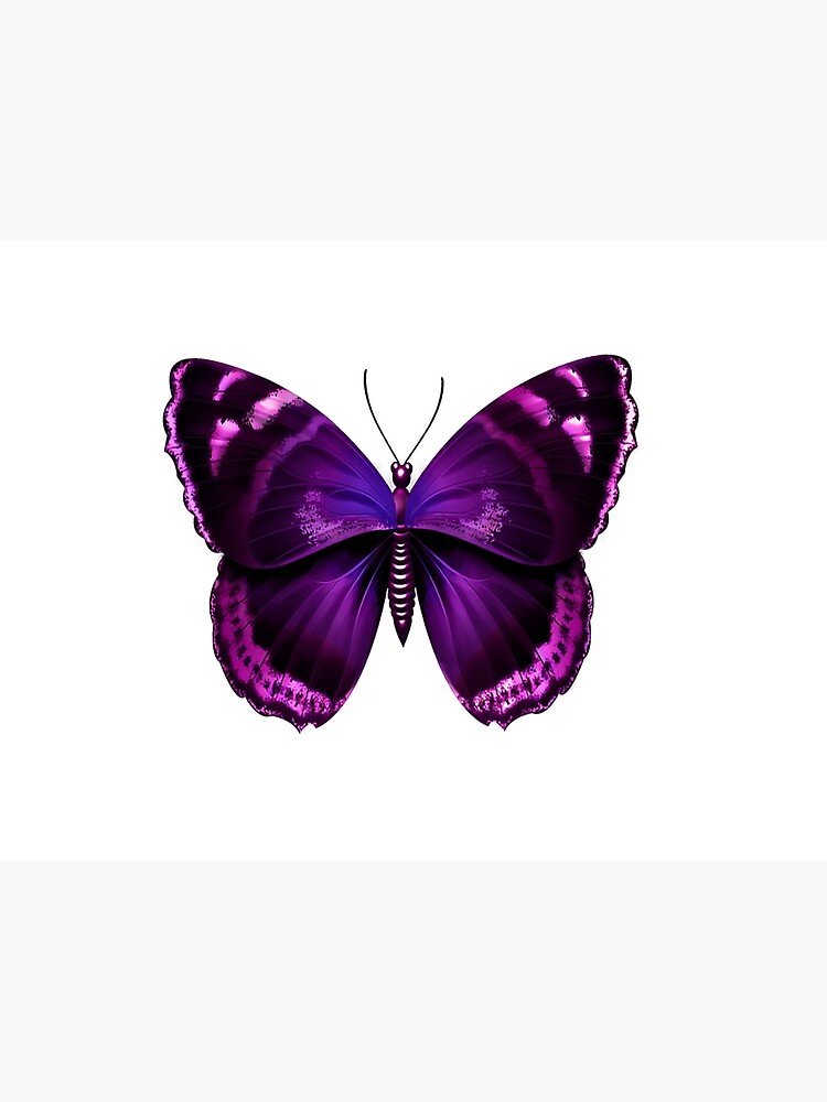 "Purple Butterfly Emoji Cute Kawaii Epilepsy Awarenes" Photographic