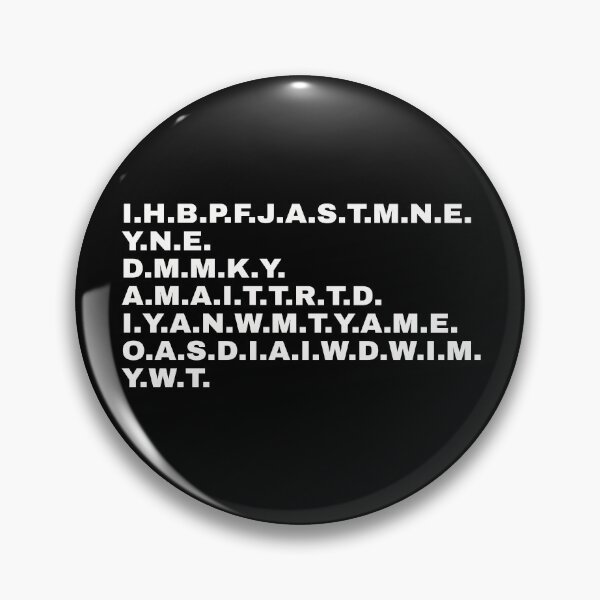 Item preview, I have brought peace. I.H.B.P.F.J.A.S.T.M.N.E. Funny statement for everyone who loves extraordinary design designed and sold by Text-N-Typo.