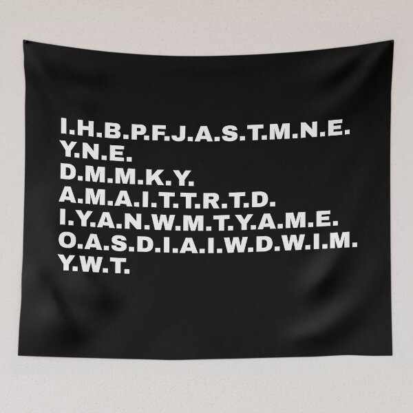 Item preview, I have brought peace. I.H.B.P.F.J.A.S.T.M.N.E. Funny statement for everyone who loves extraordinary design designed and sold by Text-N-Typo.