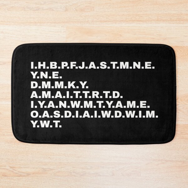 Item preview, I have brought peace. I.H.B.P.F.J.A.S.T.M.N.E. Funny statement for everyone who loves extraordinary design designed and sold by Text-N-Typo.
