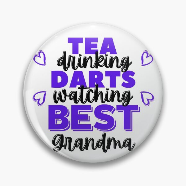 Item preview, Tea drinking. Darts watching. Best grandma designed and sold by TheGreenGoat.