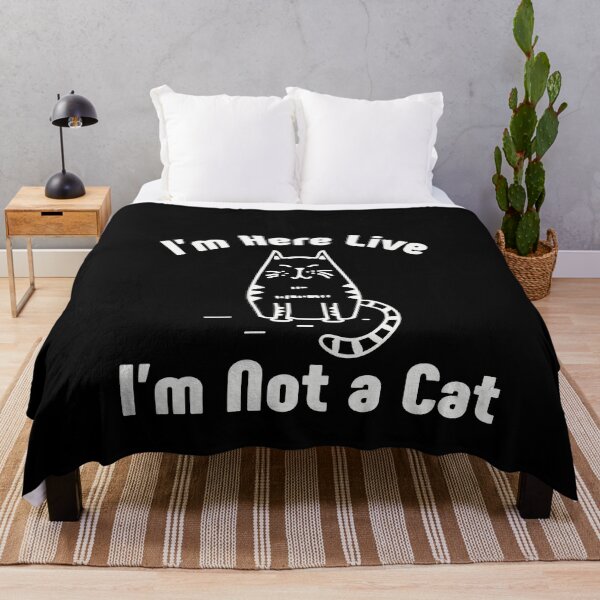 Item preview, I'm Here Live I'm Not a Cat Funny Cat Lawyer Meme designed and sold by NSTeeDesign.