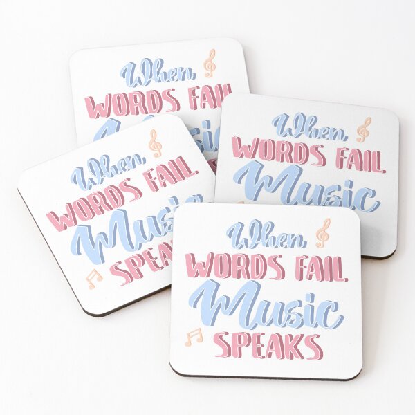 Item preview, when words fail music speaks designed and sold by MeIanie.