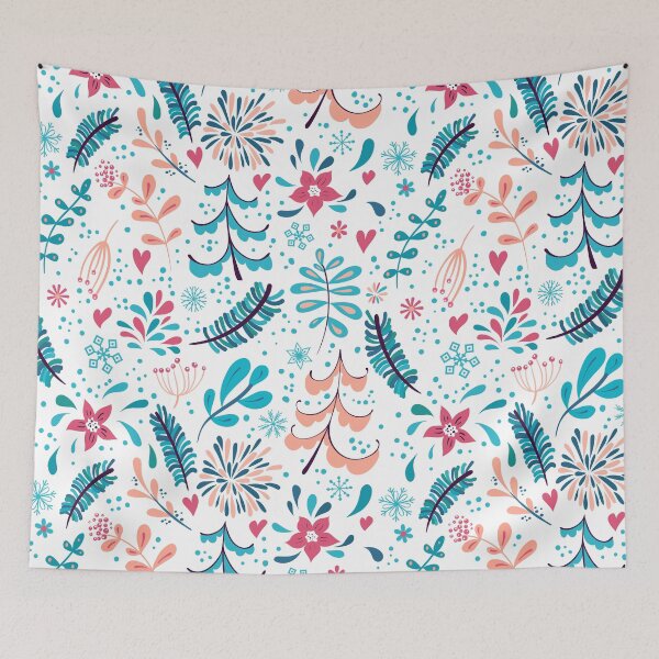 Item preview, Winter flowers and snowflakes designed and sold by Lidiebug.