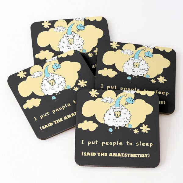 Item preview, I put People to Sleep, Anaesthetist, Sheep, Hospital  designed and sold by HomeConscious.