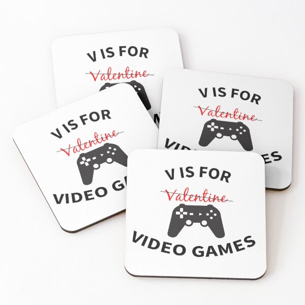 Item preview, V is for is for Video Games, V is for Valentine designed and sold by suthee navakul.