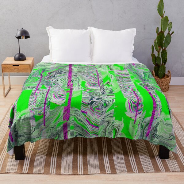 Item preview, Glitch marble pattern neon acid green designed and sold by ANAKOTO.