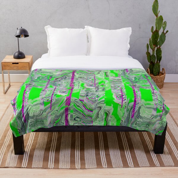 Item preview, Glitch marble pattern neon acid green designed and sold by ANAKOTO.