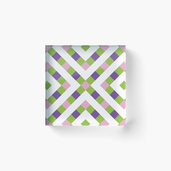 Item preview, Multicolor crosses in green and rose designed and sold by GingerBest.