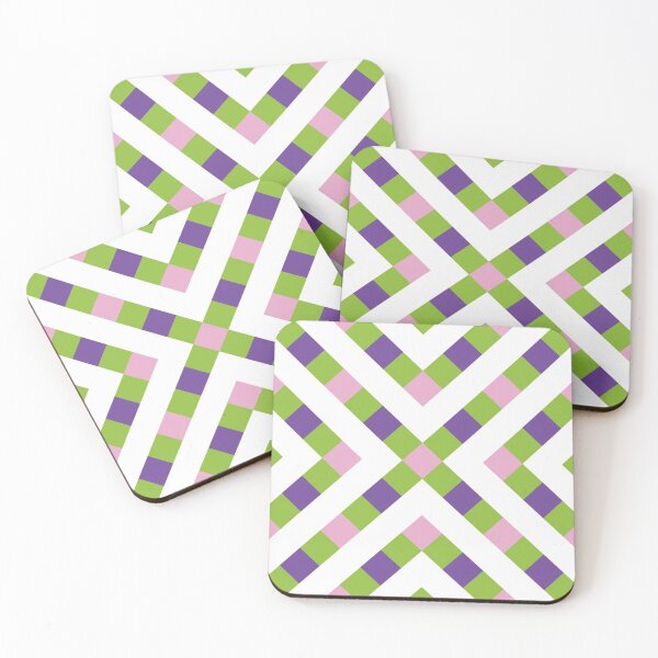 Item preview, Multicolor crosses in green and rose designed and sold by GingerBest.