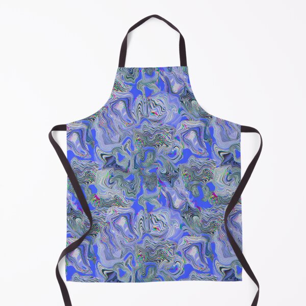 Item preview, Glitch marble pattern acid blue designed and sold by ANAKOTO.