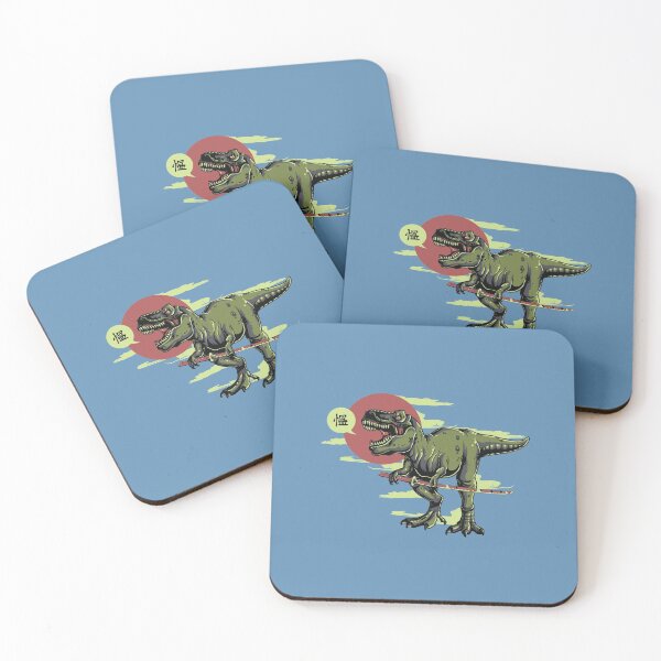 Item preview, samurai dinosaur with a Katana going wild designed and sold by Hungry40.