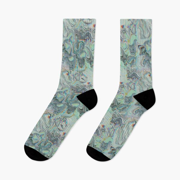 Item preview, Glitch marble pattern mint designed and sold by ANAKOTO.
