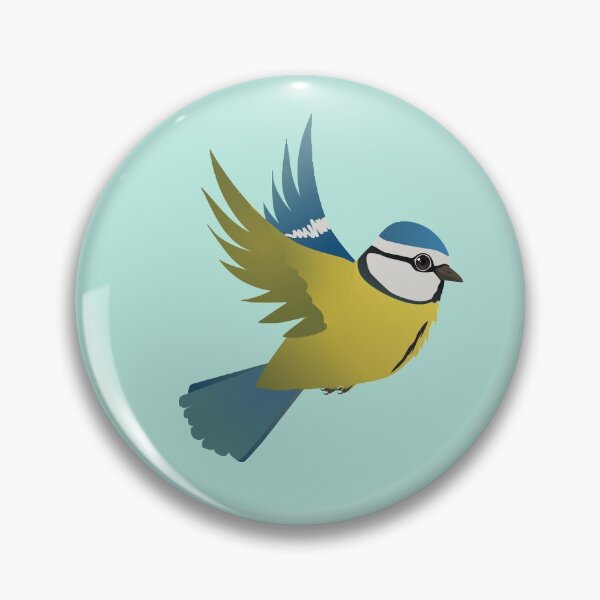 Item preview,  Flying bluetit bird  designed and sold by Bwiselizzy.