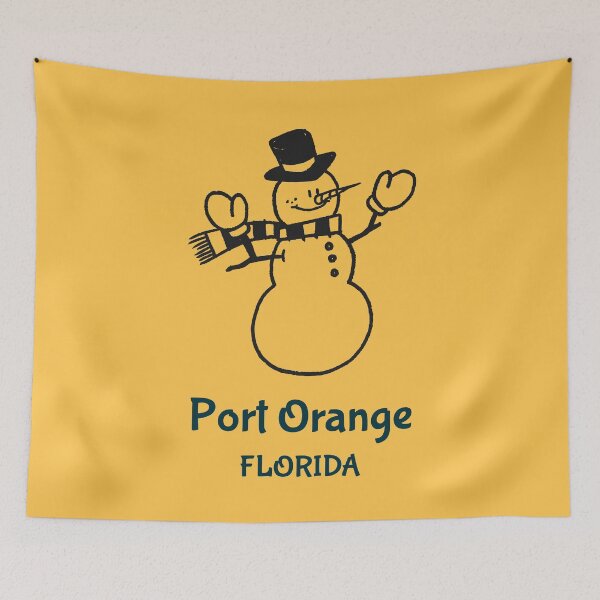 Item preview, Port Orange Florida Snowman designed and sold by Taumaturgo.