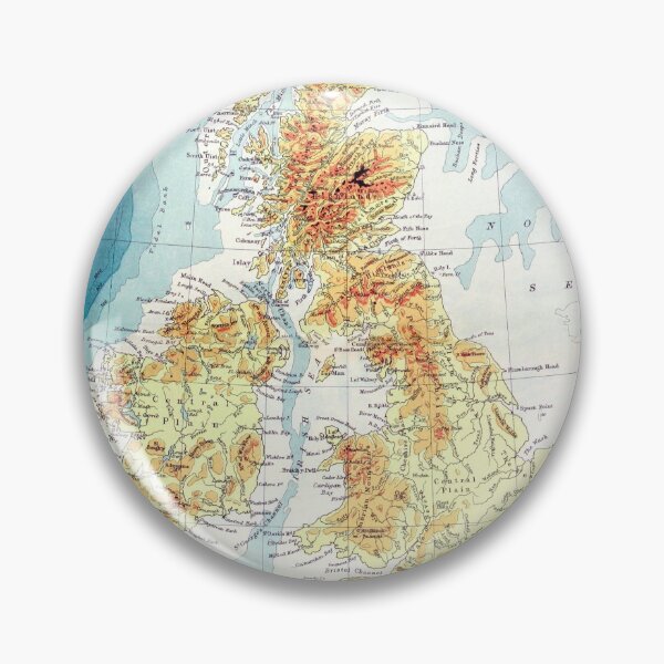 Item preview, Vintage Map of Great Britain designed and sold by redoARTstore.