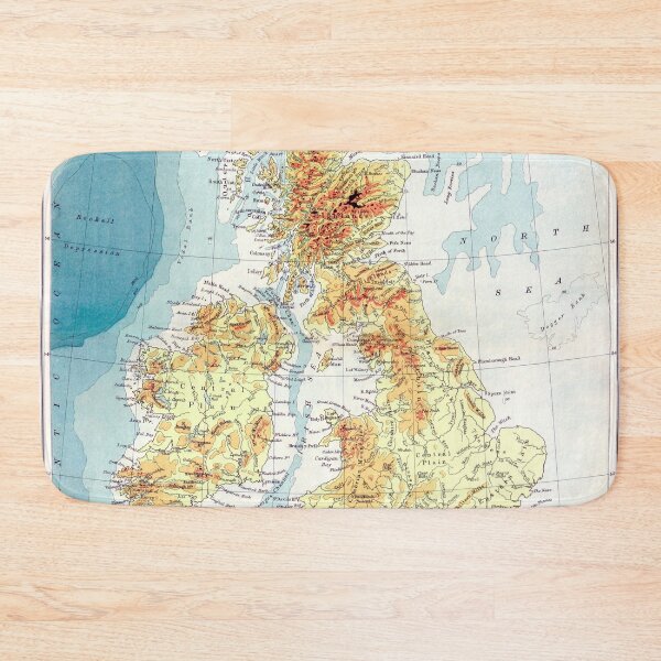 Item preview, Vintage Map of Great Britain designed and sold by redoARTstore.