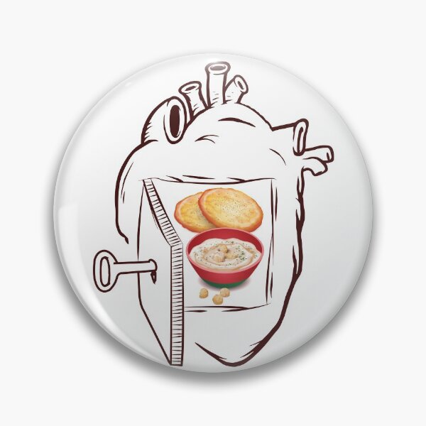 Item preview, Pita and Hummus in my Heart designed and sold by foodisthekey.