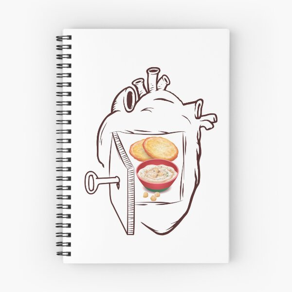 Item preview, Pita and Hummus in my Heart designed and sold by foodisthekey.
