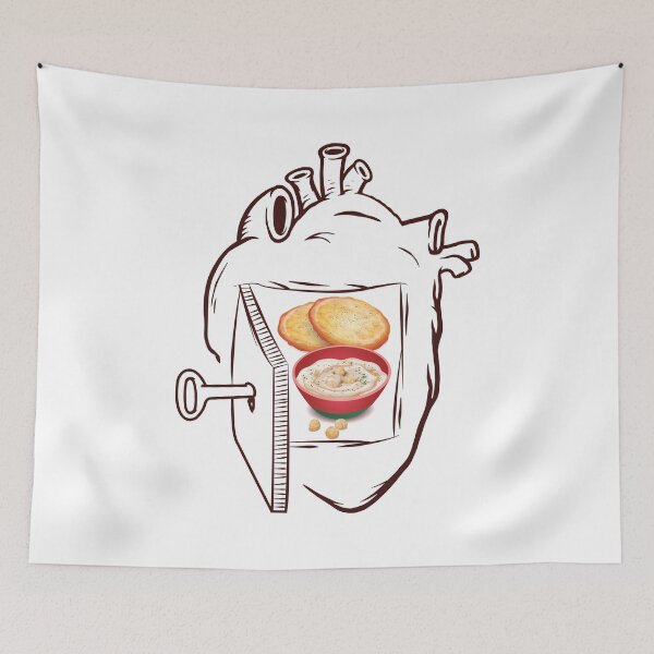 Item preview, Pita and Hummus in my Heart designed and sold by foodisthekey.