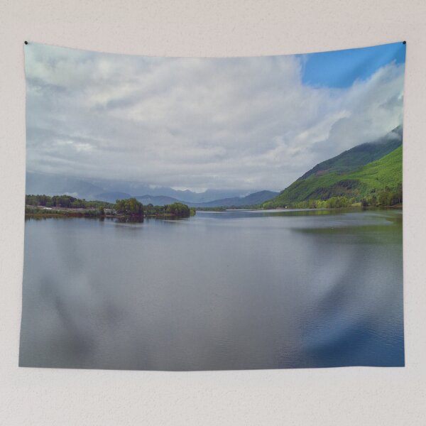 Item preview, River and dramatic clouds designed and sold by frankuffmann.