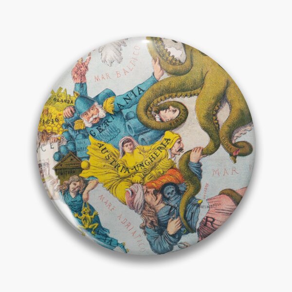 Item preview, Vintage cartoon map of Europe designed and sold by redoARTstore.