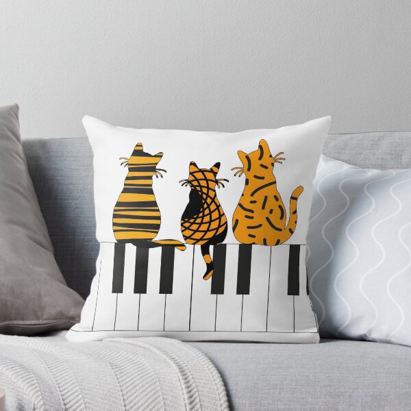 Item preview, Piano Music Cats pattern designed and sold by Move-Art.