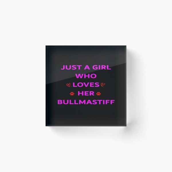 Item preview, Bullmastiff Gift - Just a Girl Who Loves Her Bullmastiff T-Shirt designed and sold by midodesign20.