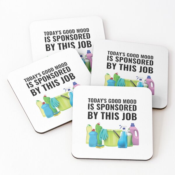 Item preview, Today's Good Mood Cleaning Supplies Fun Housekeeping Lady Gifts designed and sold by SavvyCleaner.