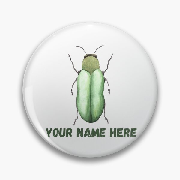 Item preview, 'Add your own name'  Green Beetle designed and sold by BellaNora.