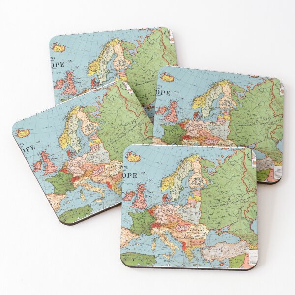 Item preview, Vintage map of Europe designed and sold by redoARTstore.