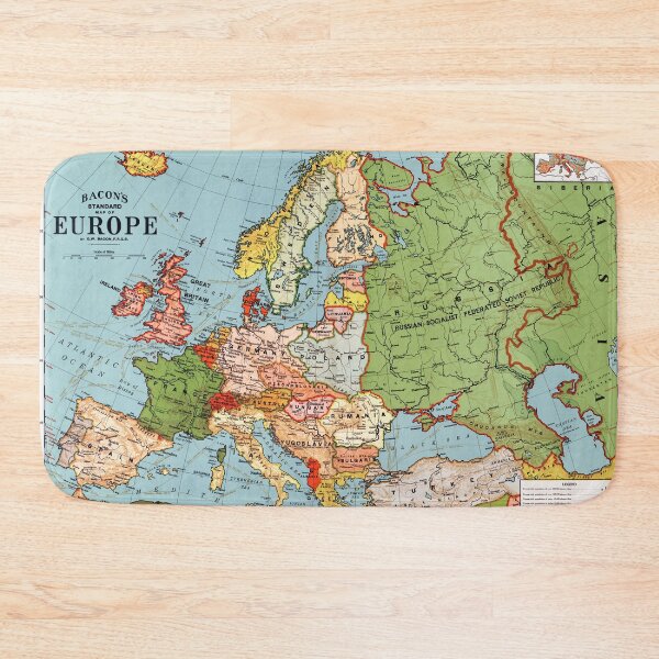Item preview, Vintage map of Europe designed and sold by redoARTstore.