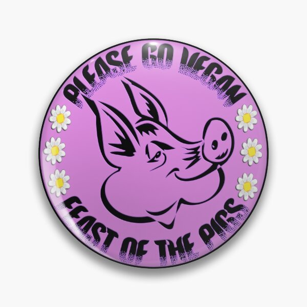 Item preview, PLEASE GO VEGAN - HAPPY NATIONAL PIG DAY. designed and sold by Ralek.