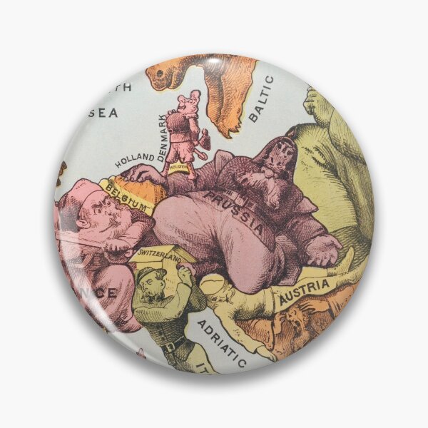 Item preview, Vintage cartoon map of Europe designed and sold by redoARTstore.