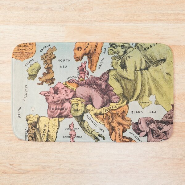 Item preview, Vintage cartoon map of Europe designed and sold by redoARTstore.