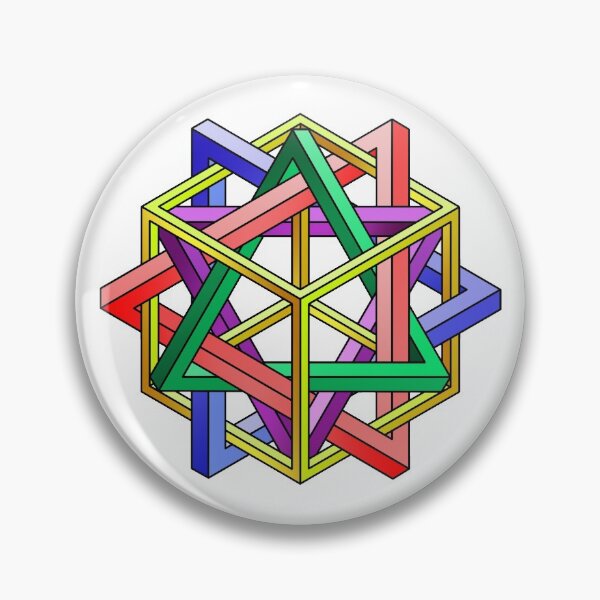 Item preview, Optical illusion triangles and cube designed and sold by KulikovIvan.