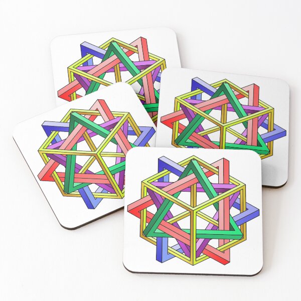 Item preview, Optical illusion triangles and cube designed and sold by KulikovIvan.