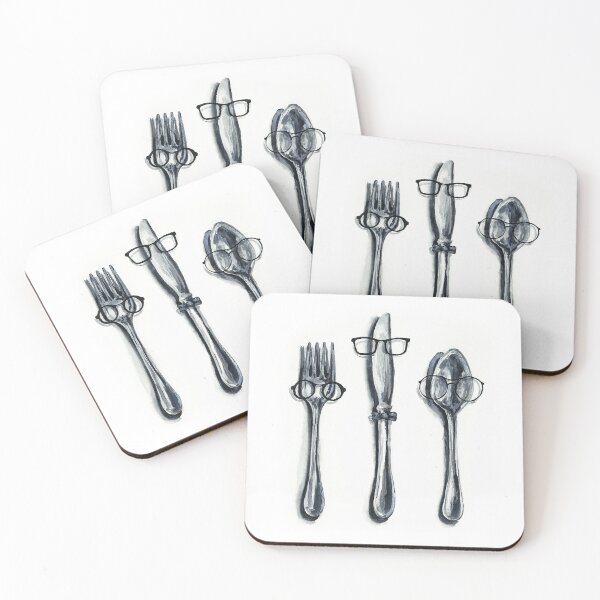Item preview, Hipster Silverware designed and sold by sarahvogelart.