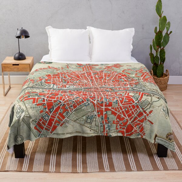 Item preview, Vintage Map of Paris designed and sold by redoARTstore.