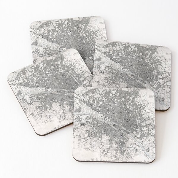 Item preview, Vintage Map of Paris designed and sold by redoARTstore.