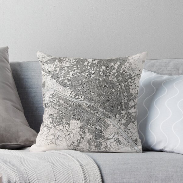 Item preview, Vintage Map of Paris designed and sold by redoARTstore.