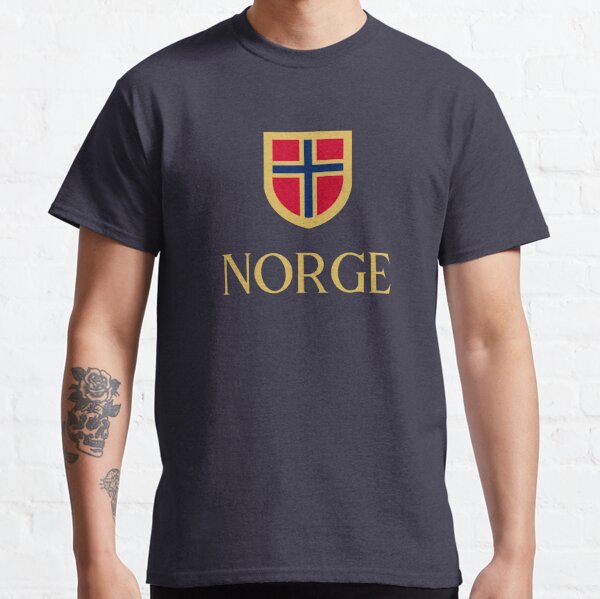 Norway Norge Norwegian Soccer Football Shield Crest T-Shirt Jersey - All  Sizes Available